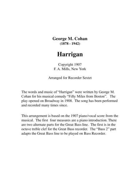 Harrigan For Recorder Sextet Page 2