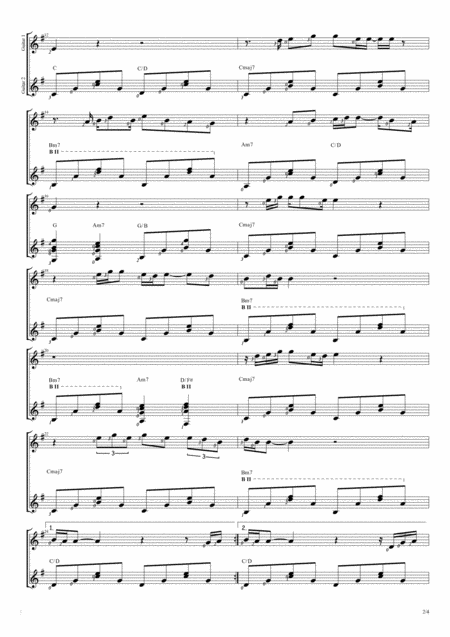 Have I Told You Lately Duet Guitar Score Page 2