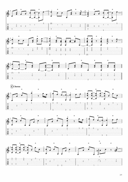 Have You Ever Seen The Rain For Solo Fingerstyle Guitar Page 2