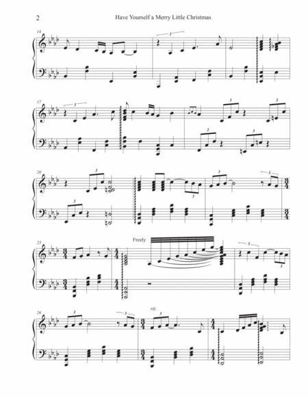 Have Yourself A Merry Little Christmas Pedal Harp Page 2