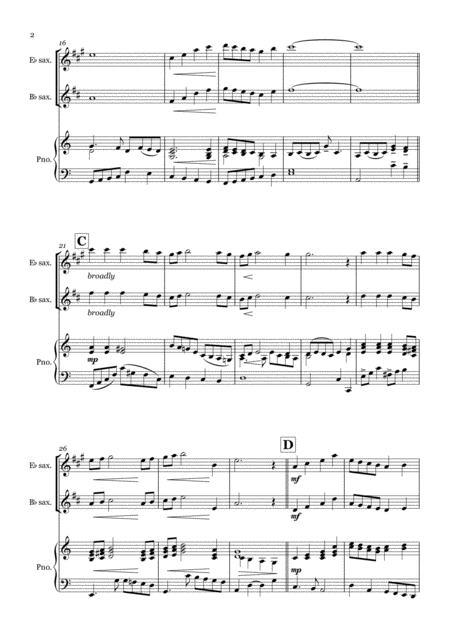 Have Yourself A Merry Little Christmas Solo Saxophone In Eb Bb With Piano Page 2