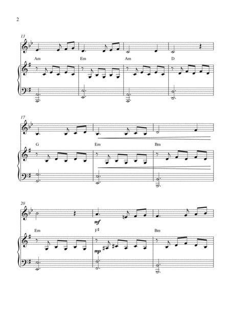 He Clarinet In A Solo And Piano Accompaniment Page 2