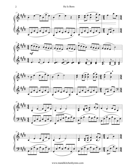 He Is Born Joy To The World Piano Solo Medley Page 2