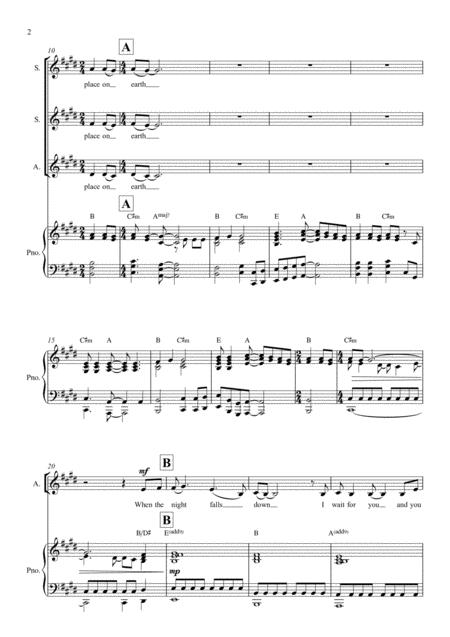 Heaven Is A Place On Earth Ssa Choir And Piano Page 2