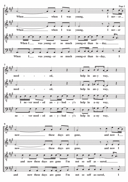 Help A Cappella Page 2