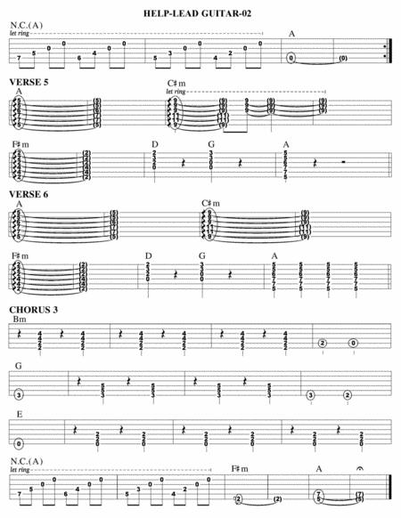 Help Guitar Tab Page 2