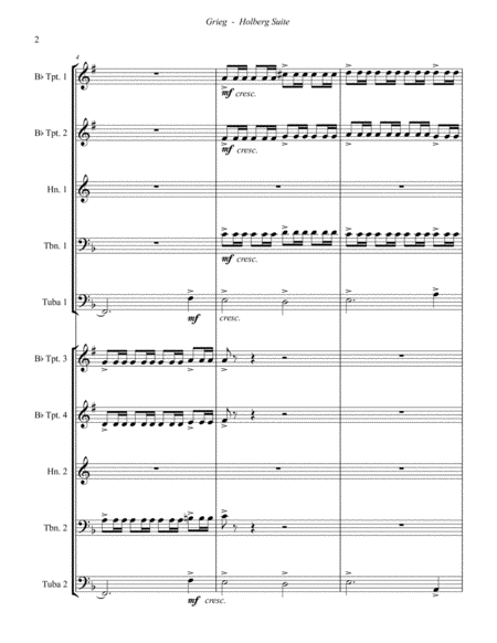 Holberg Suite For 10 Part Brass Ensemble Page 2