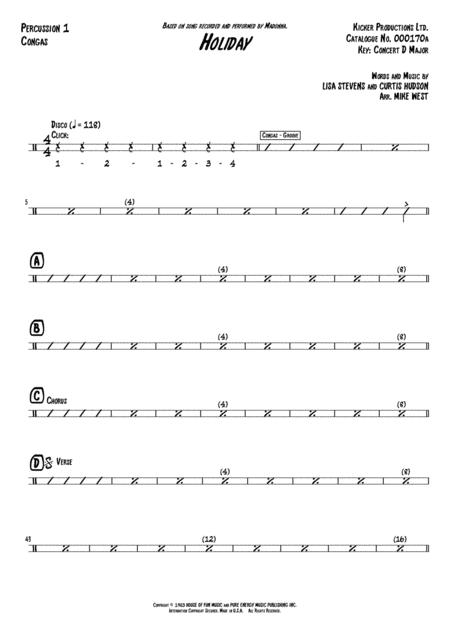 Holiday Percussion 1 Congas Page 2