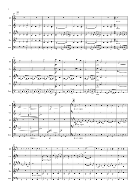 Holst St Pauls Suite Orig For String Orchestra Op 29 No 2 Mvt 1 Jig Wind Quintet Page 2