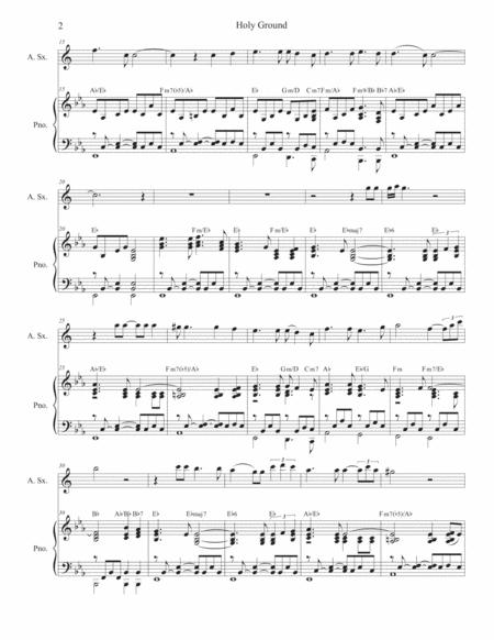 Holy Ground For Alto Saxophone And Piano Page 2