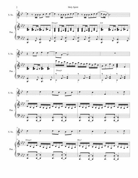 Holy Spirit For Soprano Saxophone And Piano Page 2