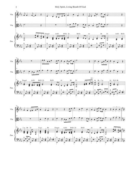 Holy Spirit Living Breath Of God Duet For Violin And Viola Page 2