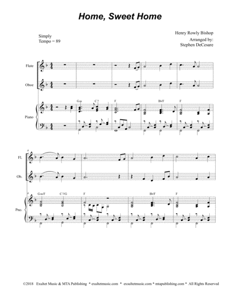 Home Sweet Home For Woodwind Quartet Page 2