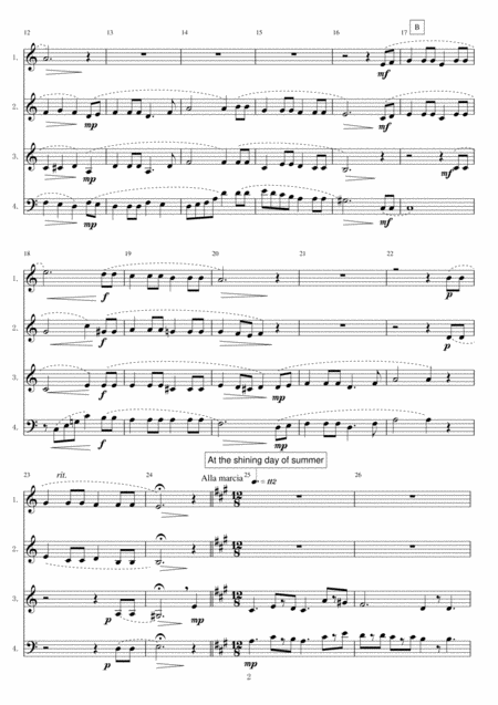 Horn Quartet Two Scandinavian Summer Songs Page 2