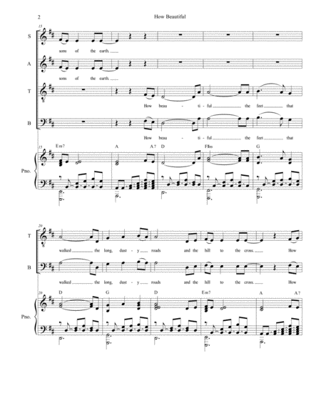 How Beautiful For Satb Page 2