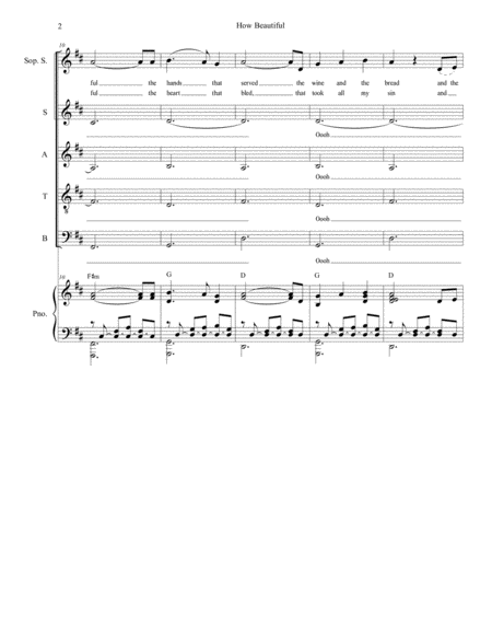 How Beautiful For Soprano Solo Satb Page 2