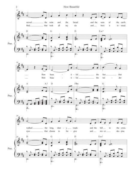 How Beautiful Unison Choir Page 2