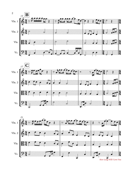 How Long Will I Love You By Ellie Goulding String Quartet Page 2