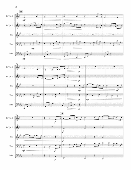 Hymne Vangelis For Brass Quintet Page 2