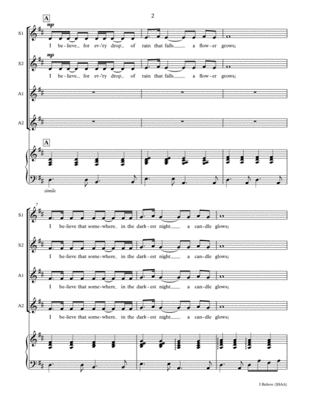 I Believe For Ev Ry Drop Of Rain That Falls Ssaa With Opt Piano Page 2