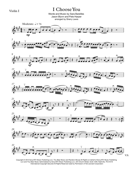 I Choose You String Trio For String Trio Page 2