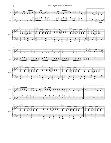 I Could Sing Of Your Love Forever Duet For Violin And Cello Page 2