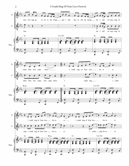 I Could Sing Of Your Love Forever For 2 Part Choir Soprano And Tenor Page 2