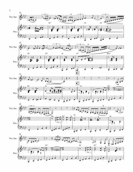 I Fall To Pieces For Tenor Sax Solo With Piano Accompaniment Patsy Cline Trisha Yearwood Page 2