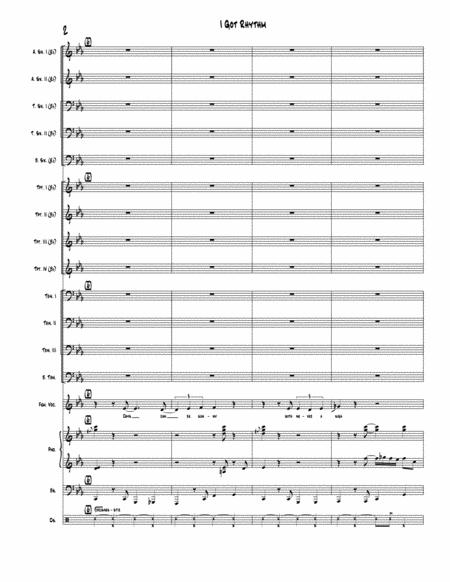 I Got Rhythm Nikki Yanofsky Full Score Set Of Parts Page 2