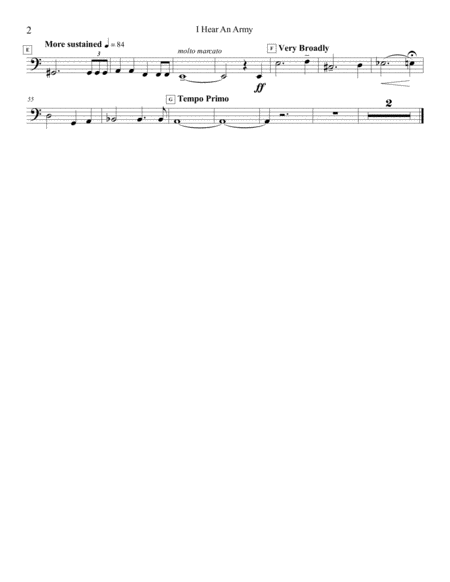 I Hear An Army For Tuba Solo Page 2