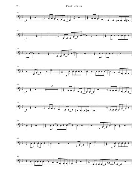 I M A Believer Trombone Page 2