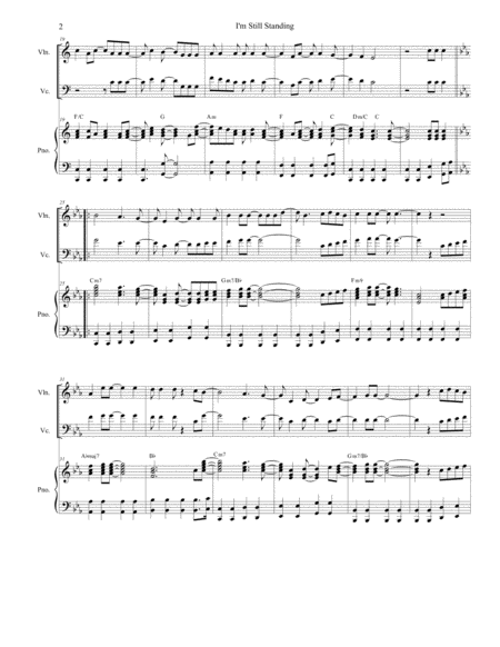 I M Still Standing Duet For Violin And Cello Page 2