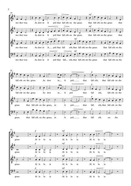 I Sing Of A Maiden For Satb Choir Page 2