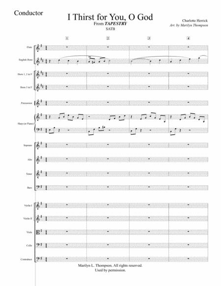 I Thirst For You O God Full Score Page 2