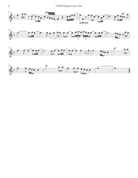 I Will Always Love You Violin Page 2