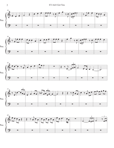 If I Aint Got You Easy Key Of C Piano Page 2