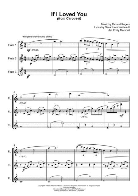 If I Loved You For Flute Trio Page 2