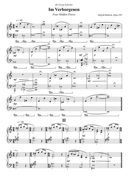 Im Verborgenen Four Hidden Pieces For Piano Page 2