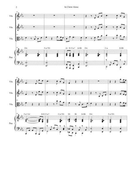 In Christ Alone Duet For Violin And Viola Page 2