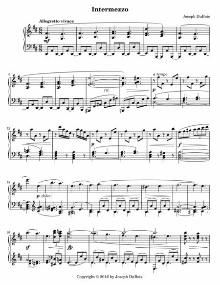 Intermezzo In D Major Page 2