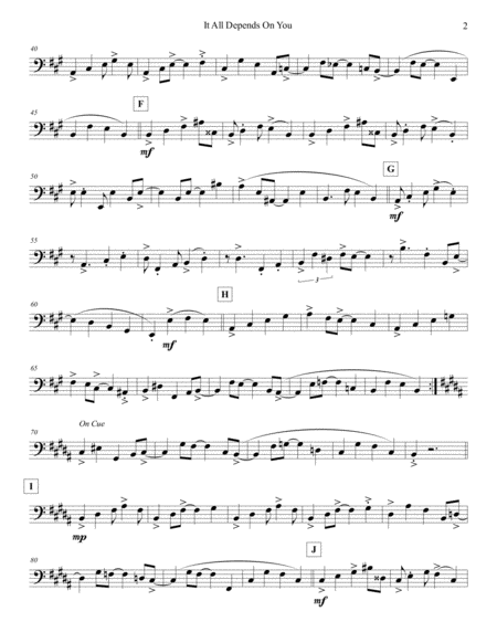 It All Depends On You Strings Bass Page 2