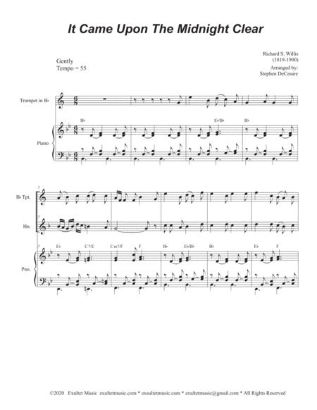 It Came Upon The Midnight Clear Duet For Bb Trumpet And French Horn Page 2