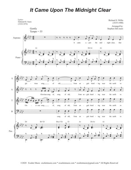 It Came Upon The Midnight Clear Satb Page 2