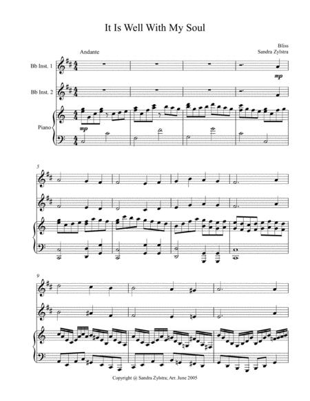 It Is Well With My Soul Bb Instrument Duet Page 2