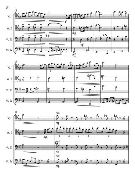 Its Beginning To Look Like Christmas Cello Quartet Page 2