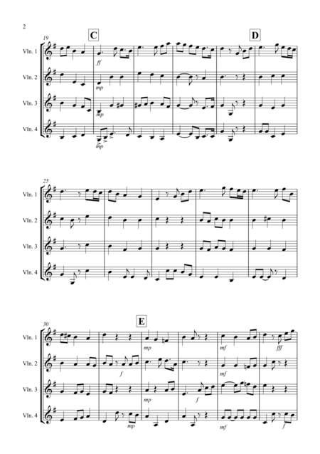 Jerusalem For Violin Quartet Page 2