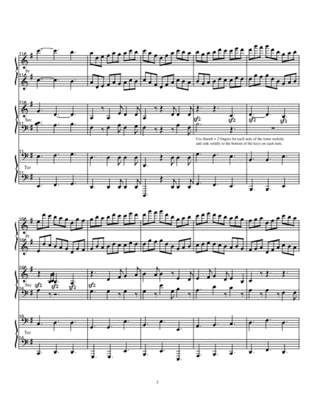 Jesu Joy For Piano Trio 1 Piano 6 Hands Page 2