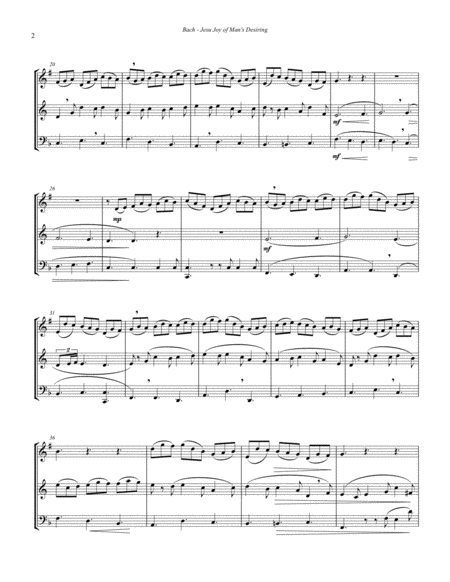 Jesu Joy Of Mans Desiring From Cantata 147 For Brass Trio Page 2