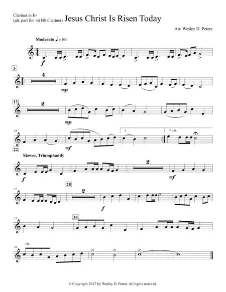 Jesus Christ Is Risen Today Clarinet Sextet Page 2