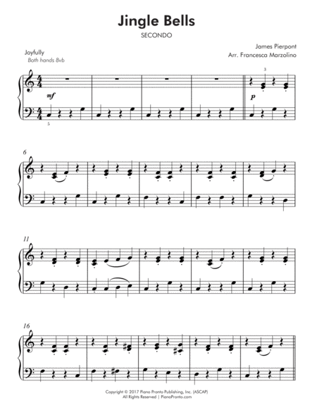 Jingle Bells Duet For Beginners Page 2